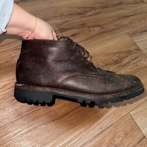 L.L. Bean Men’s Leather Hiking Vibram Boots